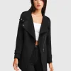 Outlet Belle & Bloom NEW FIT Bad Girl Wool Blend Moto Coat - Black