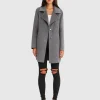 Best Belle & Bloom NEW FIT Ex-Boyfriend Wool Blend Oversized Jacket - Dark Grey BoyfriendWoolBlendOversizedJacket-DarkGrey
