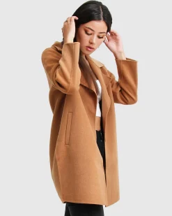 Outlet Belle & Bloom NEW FIT Ex-Boyfriend Wool Blend Oversized Jacket - Camel BoyfriendWoolBlendOversizedJacket-Camel