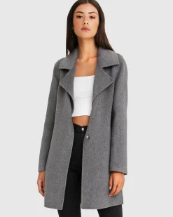 Best Belle & Bloom NEW FIT Ex-Boyfriend Wool Blend Oversized Jacket - Dark Grey BoyfriendWoolBlendOversizedJacket-DarkGrey