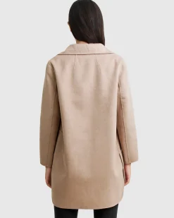 Discount Belle & Bloom NEW FIT Ex-Boyfriend Wool Blend Oversized Jacket - Sand BoyfriendWoolBlendOversizedJacket-Sand