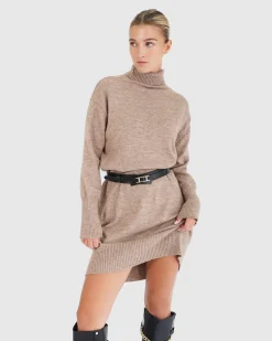 Discount Belle & Bloom Nothing Compares Knit Dress - Oat