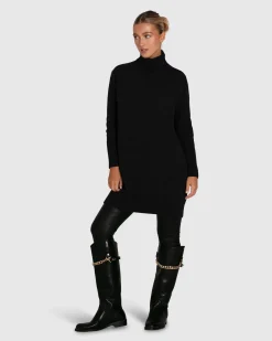 Discount Belle & Bloom Nothing Compares Knit Dress - Black