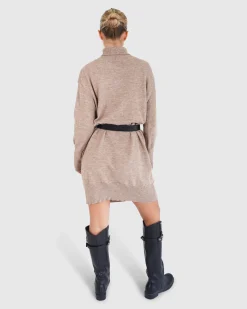 Discount Belle & Bloom Nothing Compares Knit Dress - Oat