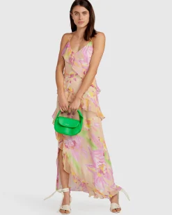 Outlet Belle & Bloom Ocean Eyes Limited Edition SILK Maxi Dress - Floral
