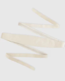 Sale Belle & Bloom Odyssey Soft Wrap Leather Belt - Cream