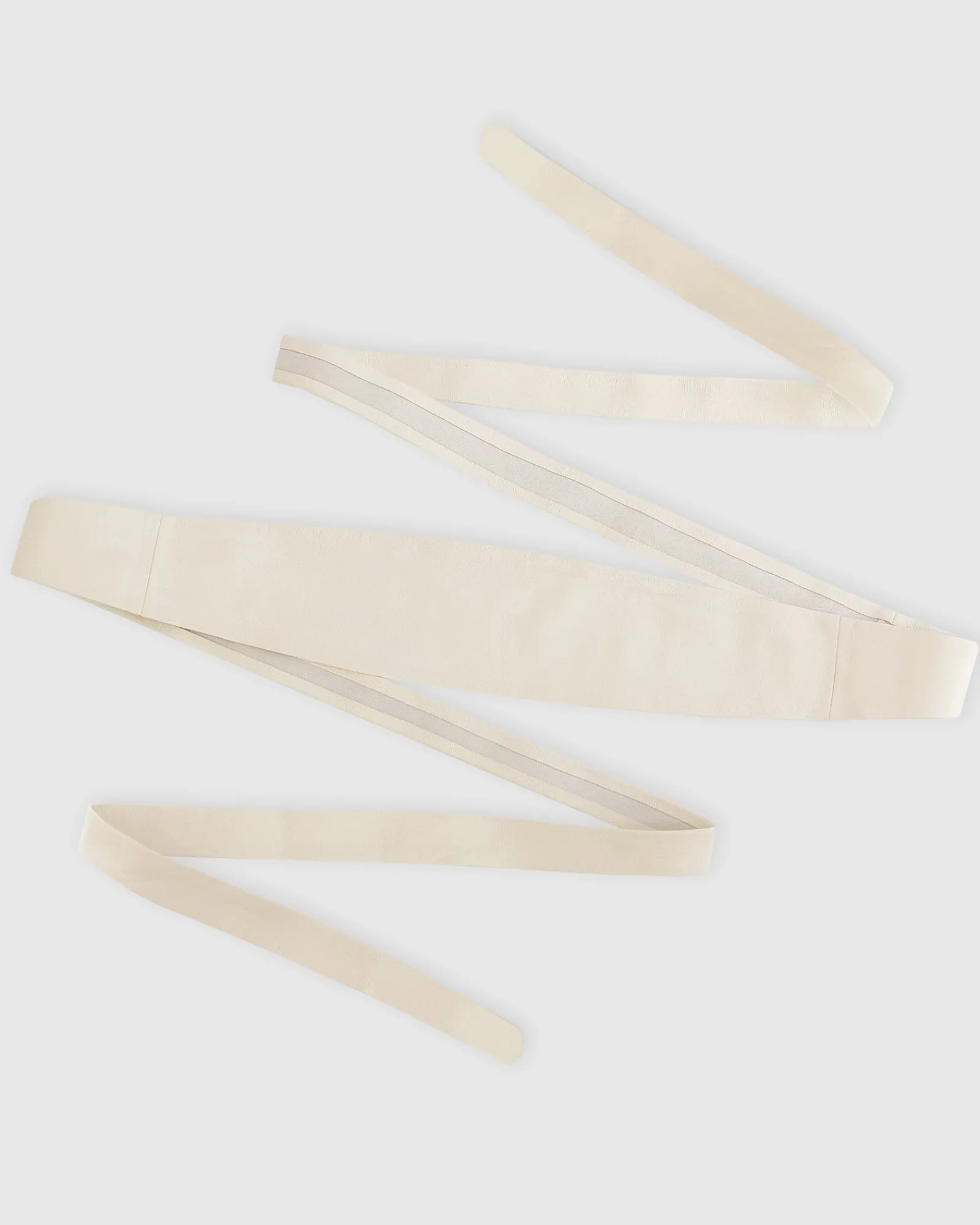 Sale Belle & Bloom Odyssey Soft Wrap Leather Belt - Cream