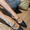 Hot Belle & Bloom On The Go Leather Flat - Black
