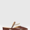 Hot Belle & Bloom On The Go Leather Flat - Chocolate