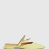 New Belle & Bloom On The Go Leather Flat - Citrus