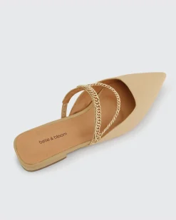Fashion Belle & Bloom On The Go Leather Flat - Sand