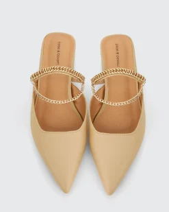 Fashion Belle & Bloom On The Go Leather Flat - Sand