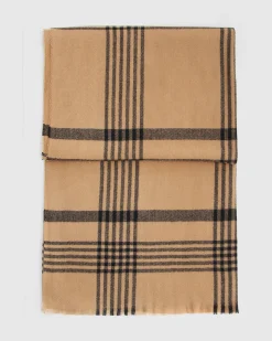 Best Belle & Bloom Panorama Check Scarf - Camel