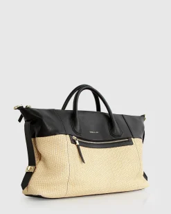 Hot Belle & Bloom Poem To Nowhere Weekender Bag - Black/Oat