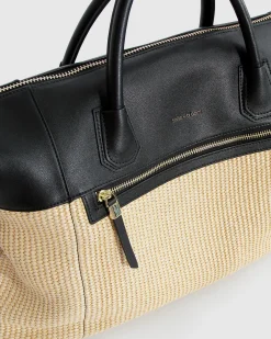 Hot Belle & Bloom Poem To Nowhere Weekender Bag - Black/Oat