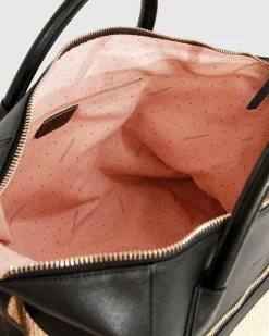 Hot Belle & Bloom Poem To Nowhere Weekender Bag - Black/Oat