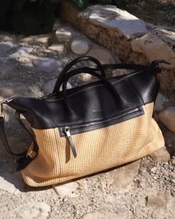 Hot Belle & Bloom Poem To Nowhere Weekender Bag - Black/Oat