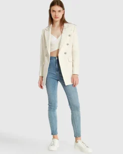 Outlet Belle & Bloom Princess Polina Tweed Blazer - Cream