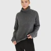 Best Belle & Bloom Right Here Waiting Open Back Knit - Charcoal