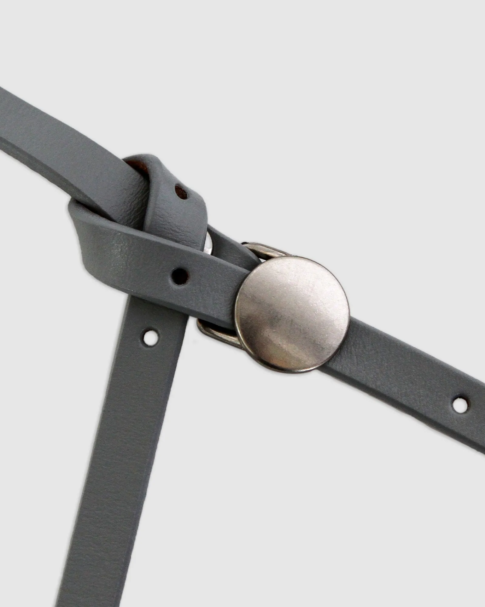 Hot Belle & Bloom Rock With Me Studded Belt - Grey