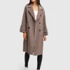 Fashion Belle & Bloom Rumour Has It Oversized Wool Blend Coat - Walnut