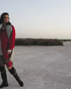 Outlet Belle & Bloom Rumour Has It Oversized Wool Blend Coat - Red