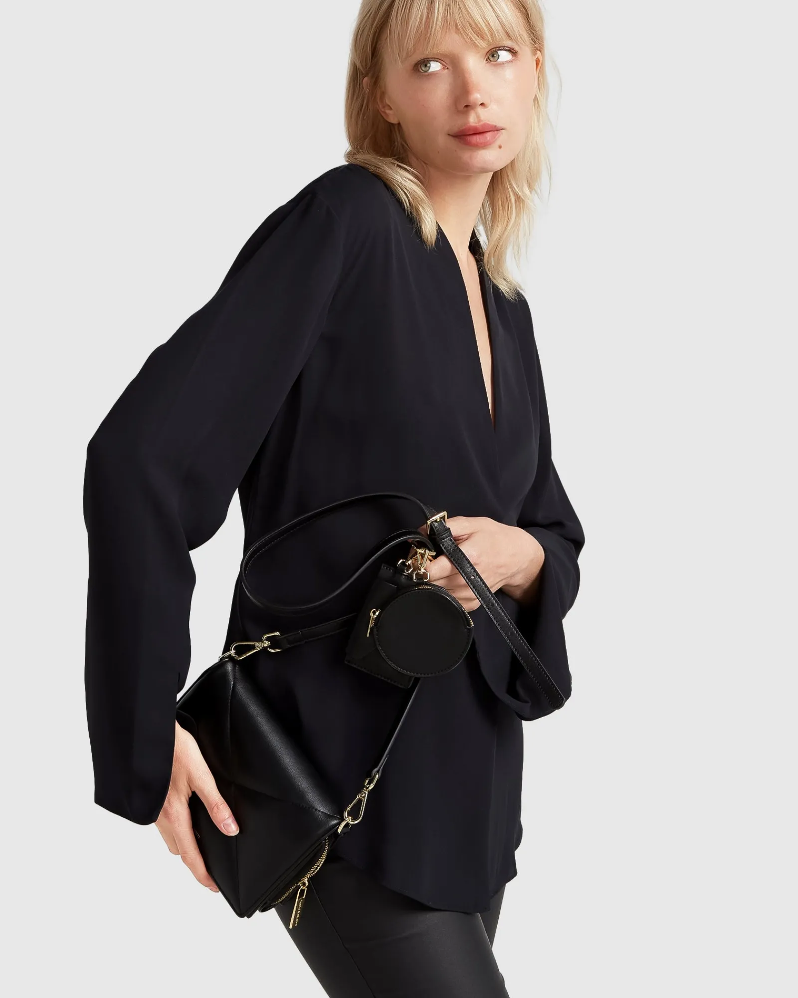 Discount Belle & Bloom Sheer Genius Lightweight Blazer - Black