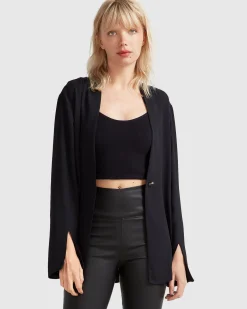 Discount Belle & Bloom Sheer Genius Lightweight Blazer - Black