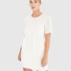 New Belle & Bloom Star Child Textured Mini Dress - Off-White