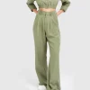 Best Belle & Bloom State of Play Wide Leg Pant - Army Green ArmyGreen