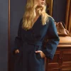 Fashion Belle & Bloom Stay Wild Oversized Wool Coat - Dark Teal DarkTeal