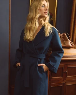 Fashion Belle & Bloom Stay Wild Oversized Wool Coat - Dark Teal DarkTeal