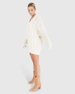 Hot Belle & Bloom Still The One Chunky Oversize Knit - Cream