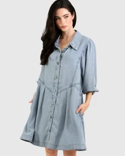 Best Belle & Bloom Supercut Denim Dress - Mid Denim MidDenim