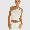 New Belle & Bloom Symphony Double Strap Knit Crop - Cream
