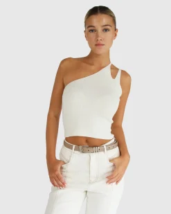 New Belle & Bloom Symphony Double Strap Knit Crop - Cream