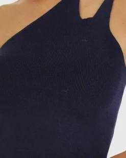 Sale Belle & Bloom Symphony Double Strap Knit Crop - Navy
