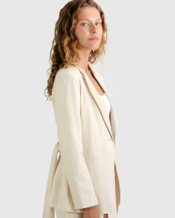 Best Belle & Bloom Synergy Wrap Blazer - Natural