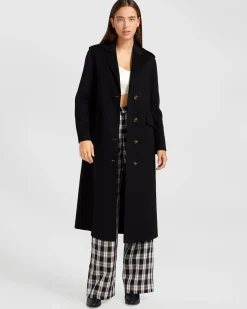 Discount Belle & Bloom Tainted Love Longline Coat - Black