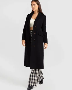Discount Belle & Bloom Tainted Love Longline Coat - Black