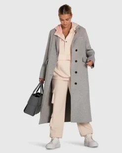 Best Belle & Bloom Tainted Love Longline Coat - Grey Marle GreyMarle
