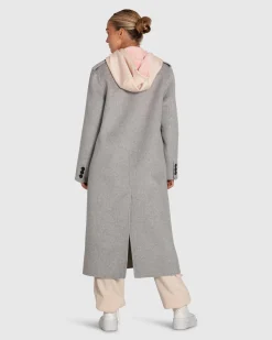 Best Belle & Bloom Tainted Love Longline Coat - Grey Marle GreyMarle