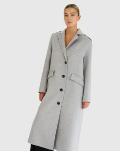 Best Belle & Bloom Tainted Love Longline Coat - Grey Marle GreyMarle