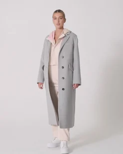 Best Belle & Bloom Tainted Love Longline Coat - Grey Marle GreyMarle