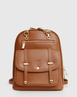 Outlet Belle & Bloom 5th Ave Leather Backpack - Camel