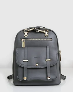 Clearance Belle & Bloom 5th Ave Leather Backpack - Ash