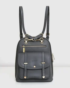 Clearance Belle & Bloom 5th Ave Leather Backpack - Ash