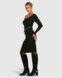 Best Belle & Bloom The Way You Move Knit Dress - Black