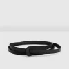 Online Belle & Bloom Tie The Knot Leather Belt - Black
