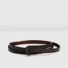 Clearance Belle & Bloom Tie The Knot Leather Belt - Espresso